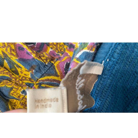 Cleobella Violette Mini Dress L Boho Off Shoulder Floral Sold At Free People - Picture 9 of 9